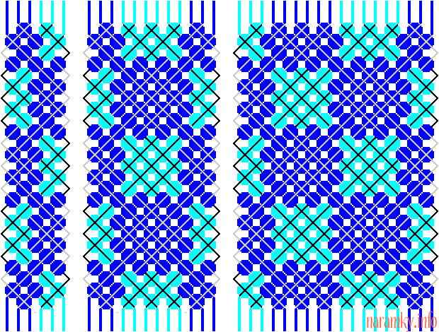 Binární šachovnice z 6, 12 a 18 nití